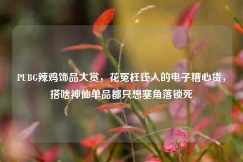 PUBG辣鸡饰品大赏，花冤枉钱入的电子糟心货，搭啥神仙单品都只想塞角落锁死