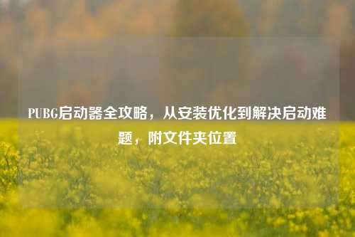 PUBG启动器全攻略,从安装优化到解决启动难题,附文件夹位置