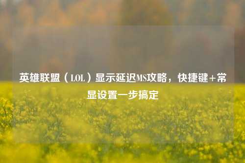 英雄联盟(LOL)显示延迟MS攻略,快捷键+常显设置一步搞定