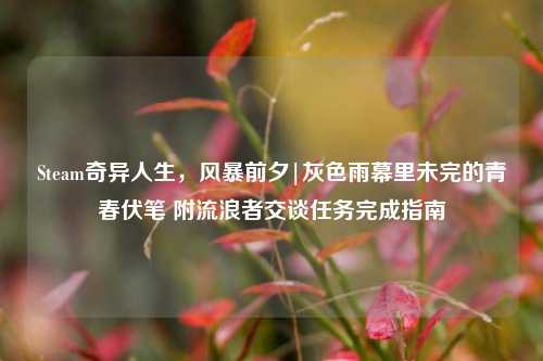 Steam奇异人生,风暴前夕|灰色雨幕里未完的青春伏笔 附流浪者交谈任务完成指南