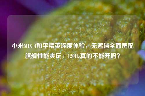小米MIX 4和平精英深度体验,无遮挡全面屏配旗舰性能爽玩,120Hz真的不能开吗?