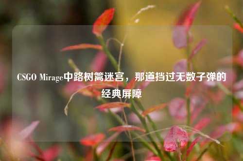 CSGO Mirage中路树篱迷宫,那道挡过无数子弹的经典屏障