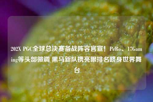 202X PGC全球总决赛备战阵容官宣!PeRo、17Gaming等头部微调 黑马新队携亮眼排名跻身世界舞台