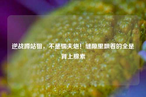 逆战蹲站狙，不是懦夫炮！缝隙里飘着的全是肾上腺素